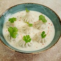 Мини хинкали с курицей в Megobari