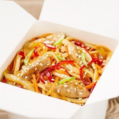 Wok cо Свининой в Big Size Roll по цене 435 ₽