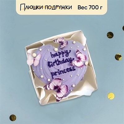 Бенто-торт Сердце принцессы в Плюшки подружки по цене 1925 ₽