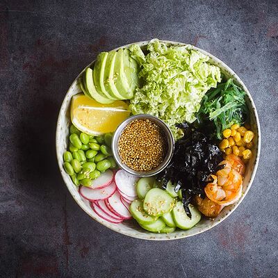 Боул с креветкой в Дюшес по цене 590