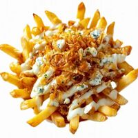 Фри с соусом Блю Чиз и жареным луком в Go chiko