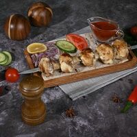 Шампиньоны на мангале в Karavan catering