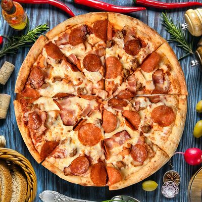 Супермясная большая в Pizza Красти Крабс по цене 975 ₽