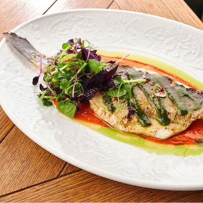 Сибас на гриле, соус ромеско в MANANA по цене 1200