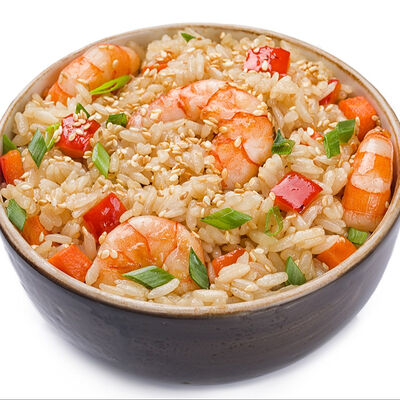 Тяхан с тигровой креветкой в Pizza Wok по цене 389 ₽