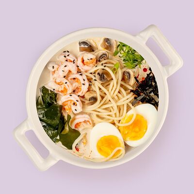 Суп Сливочный рамен с курицей в Территория лапши по цене 525 ₽