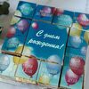 Торт-открытка С Днем Рождения с шариками в Кондитерская Конфетка Питер по цене 3000