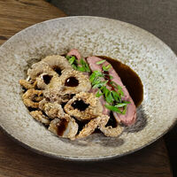 Утиная грудка с хрустящими вешенками в БарТо