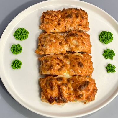 Суши-пицца с лососем в Sushiap по цене 370 ₽