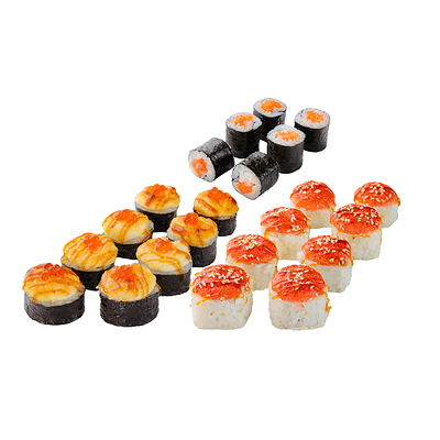 Сет Лососевый восторг в МАМАСУШИПИЦЦА по цене 1539 ₽