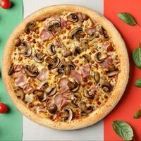 Пицца Ветчина и грибы в ПЕРЕЛЕТНЫЕ ПИЦЦЫITALIAN PIZZA