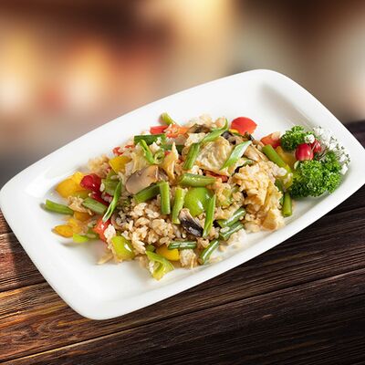 Теппаньяки рис овощи в Суши Рай по цене 499 ₽