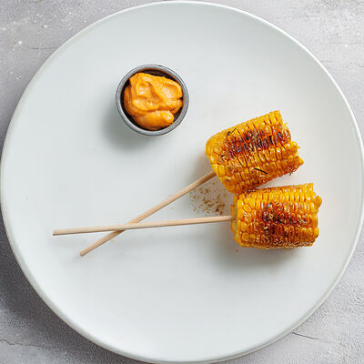 Печеная кукуруза с соусом пиль-пиль в КрабыКутабы по цене 850 ₽