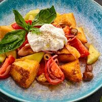 Панцанелла со страчателлой в Fatto a mano
