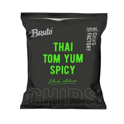 Чипсы Bruto Black Edition Тайский острый Том ям в КофеНямия по цене 280 ₽