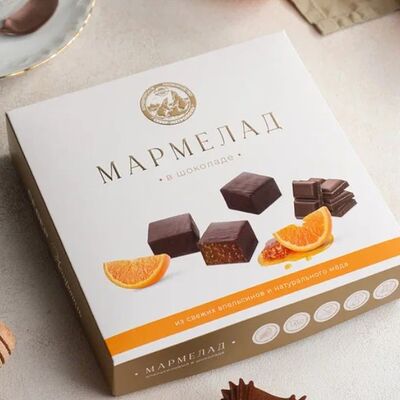 Набор мармелад Апельсиновый в шоколаде в Север-Метрополь по цене 1170 ₽