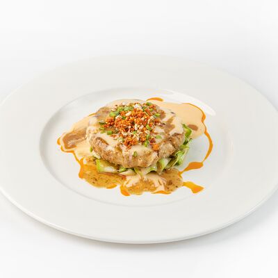 Котлета из курицы и креветок с кабачками в ЭРА по цене 610 ₽