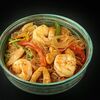 Фунчоза с креветками и курицей в кисло-сладком соусе в Roll&Ramen по цене 629