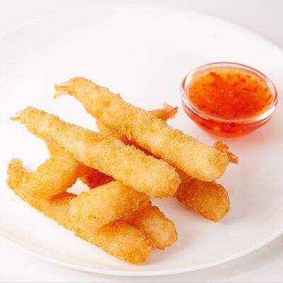 Жареные креветки со сладким чили соусом в Сыто Пьяно по цене 495 ₽