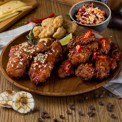 Сет №6. 3 вкуса: крылья, ножки, чикен-филе в Kimchi Chicken по цене 1450 ₽