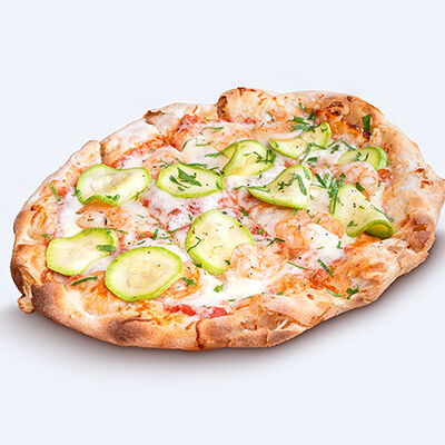 Креветка и цукини L в Crispy Pizza по цене 830 ₽