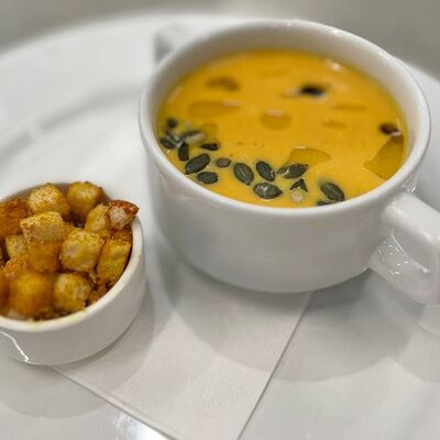 Тыквенный крем-суп в Кокофреш по цене 300 ₽