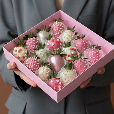 Клубника в шоколаде Искра (16-20 шт.) в Luna-Клубника в шоколаде по цене 3990 ₽