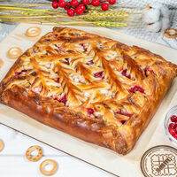 Пирог с яблоком и брусникой в ГлавПирог