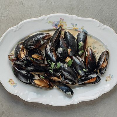 Мидии, сливки, тартин в Публика по цене 1200 ₽