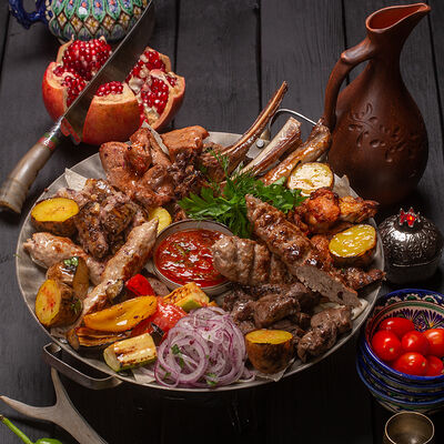 Садж Большой ассорти в Гранат по цене 6954 ₽