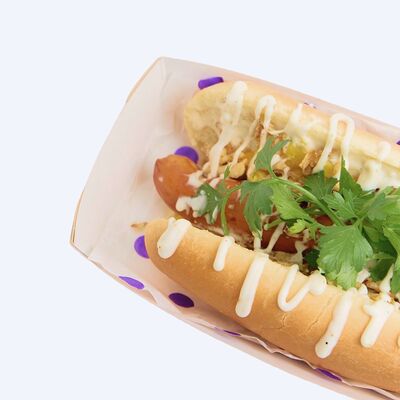 Хот-дог цезарь с кукурузой в Be My Bubble по цене 396 ₽