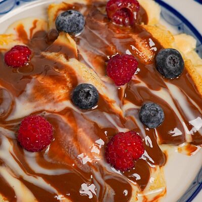 Блины с нутеллой и бананом в Муси по цене 470 ₽