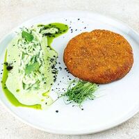 Рыбная котлета с огуречным чатнив Ресторан Марокко