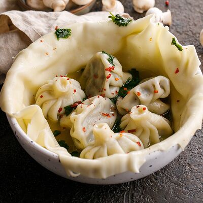 Дэда-хинкали с грибами в Баклажан в ТЦ 