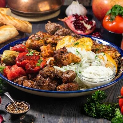 Шашлык из cвинoй шеи в Бухара по цене 290 ₽