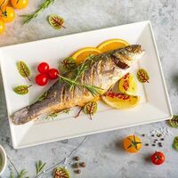 Филе судака в овощном соусе с грибами в Topfoodcafe