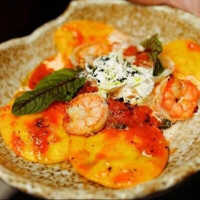 Равиоли с креветками и снежным крабом в Pro Italia по цене 720 ₽