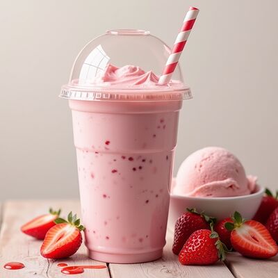 Милкшейк Клубничка в ПоЛюбви по цене 405 ₽