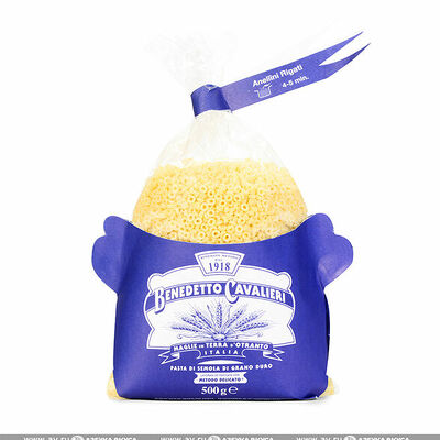 Макаронные изделия Анеллини ригати для супа, Benedetto Cavalieri, Италия в Азбука Вкуса Экспресс Меню по цене 657 ₽