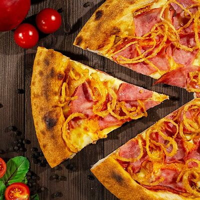 Пицца с ветчиной прошутто и грибами в Мясо & Рыба по цене 790