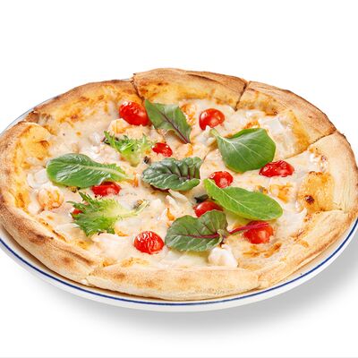 Пицца с креветкой, томатами и соусом песто в Bimi Vita по цене 890 ₽
