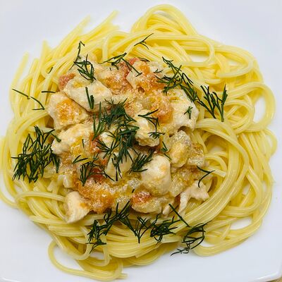 Спагетти с курицей в Точка еды по цене 289 ₽