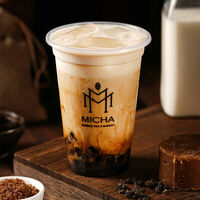 Чай улун с карамельной тапиокой Bubble milk tea в Micha Bubble Tea & Bakery