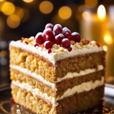 Медовый торт с карамельным топпингом в Йохан-Пивохан по цене 590 ₽