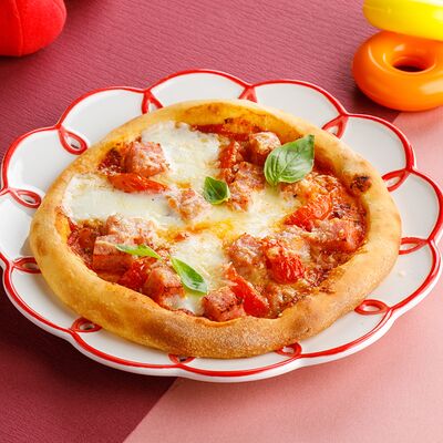 Детская мини-пицца с ветчиной и томатами в ЛарисуВаннуХочу по цене 460