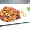 Жареные креветки Гунбао и рис в Китайский фонарик по цене 850