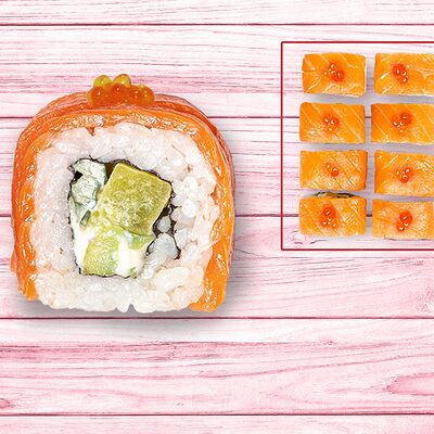 Люкс Филадельфия Лосось в Mommi sushi по цене 495 ₽