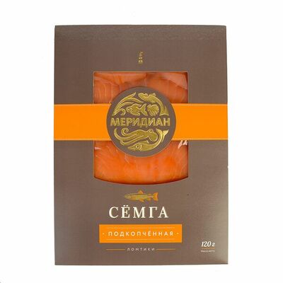 Семга холодного копчения Меридиан в Азбука Вкуса Экспресс Меню по цене 330 ₽