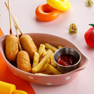 Детские колбаски из сказки с картофелем фри в ЛарисуВаннуХочу по цене 430