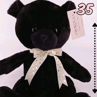 Мишка плюшевый ручной работы черныйв О! Тортик по цене 1890 ₽